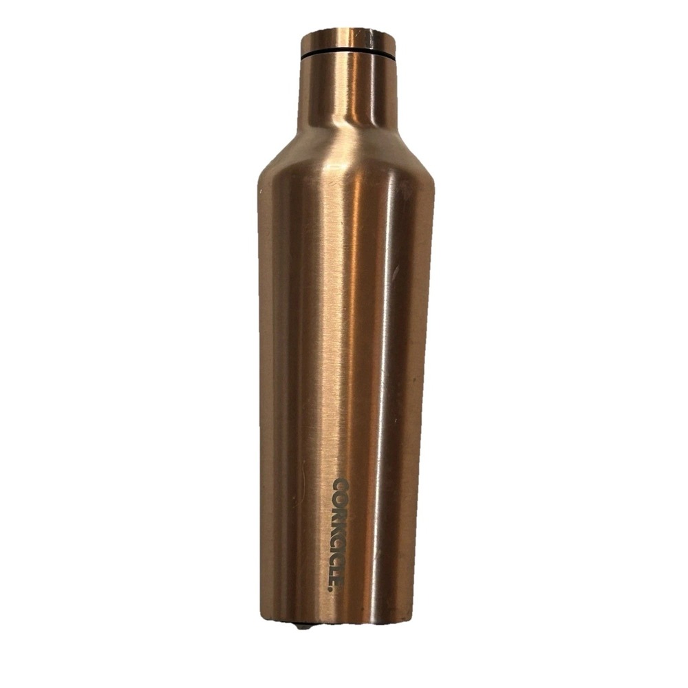 Corkcicle Canteen - Copper Colored Insulated Nonslip Bottom Keeps Cold 25 Hours